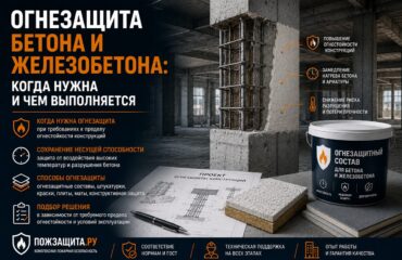 Огнезащита бетона и железобетона, когда нужна и чем выполняется Огнезащита бетона и железобетона, когда нужна и чем выполняется